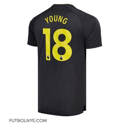 Camiseta Everton Ashley Young #18 Visitante Equipación 2024-25 manga corta